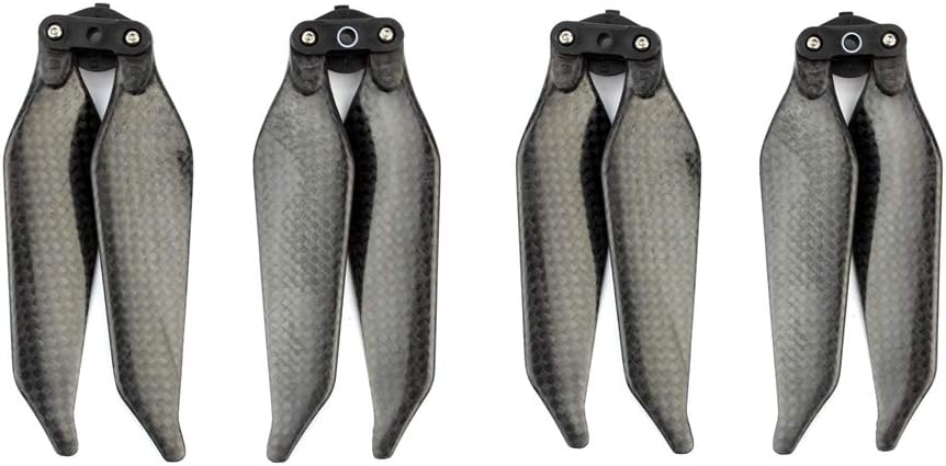 QWinOut Low-Noise Full Carbon Fiber 8331F Foldable Propeller 2 Blade/3 Blade 8331 CW CCW Props Compatible for DJI Mavic Pro & Platinum Drone Accessories (2 Pairs,2 Blade)