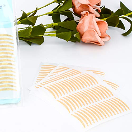 Natural Invisible Lace Eyelid Tapes Stickers, Medical-use Fiber Single Side Eyelid Strips, Instant lift Eye Lid Without Surgery, Perfect for Saggy, Hooded, Droopy, Uneven, Mono-eyelids