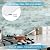 BeNice Peel and Stick Backsplash for Kitchen Tile,Peel and Stick Tiles for Walls Tile Stickers Waterproof Marble Tile Backsplash 3.85"x11.73"(16Tiles) California Blue