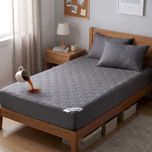 RestTwill Waterproof Mattress Protector Twin, Noiseless Mattress Pad - image 1