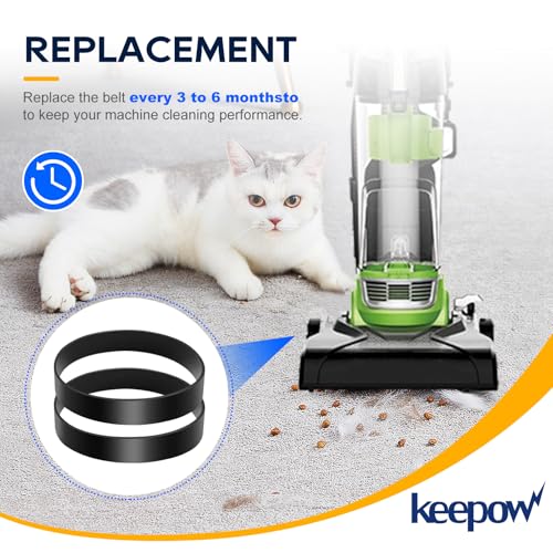 Image of KEEPOW Vacuum Belt Compatible with Eureka Airspeed Compact Bagless Upright