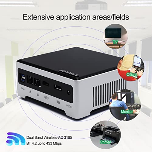 Mini PC, STRHIGP Mini Gaming PC 64GB RAM 512GB SSD Mini Desktop Computer, Core i9-9880H, 4K HDMI+DP, Micro Computer met… - Image 5
