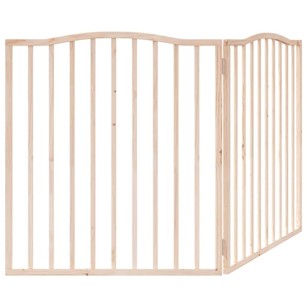 Barrera plegable de madera de álamo para perros, 2 piezas, 160 cm, puerta independiente para perros para salón, escaleras, 80 x 90 cm por panel, distancia entre rejillas, 6 cm