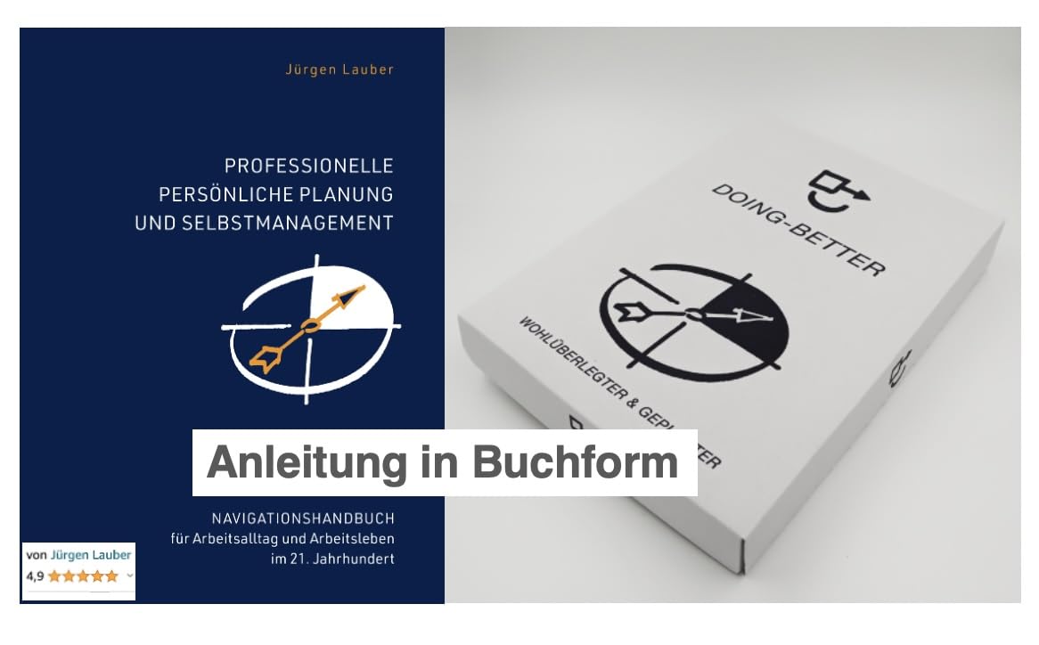 2ease SMan-Templates für 2025 für integriertes, professionelles ToDo-, Zeit- und Selbstmanagement: Doing-better-Selbststeuerungs-Box | smoffen.ch