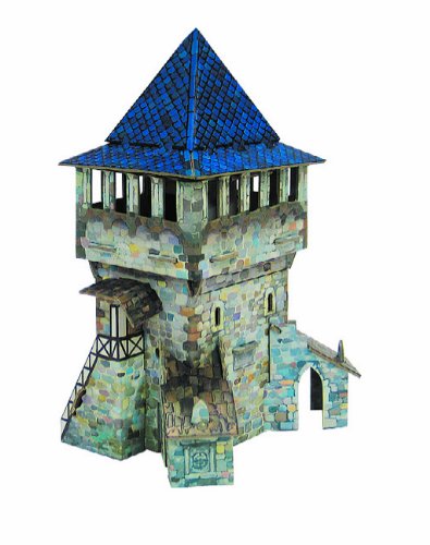 UMBUMKeranova 242 Clever Paper Medieval Town Top Tower 3D Puzzle, 5+ Years, 14 x 11 x 22 cm, Multicolor