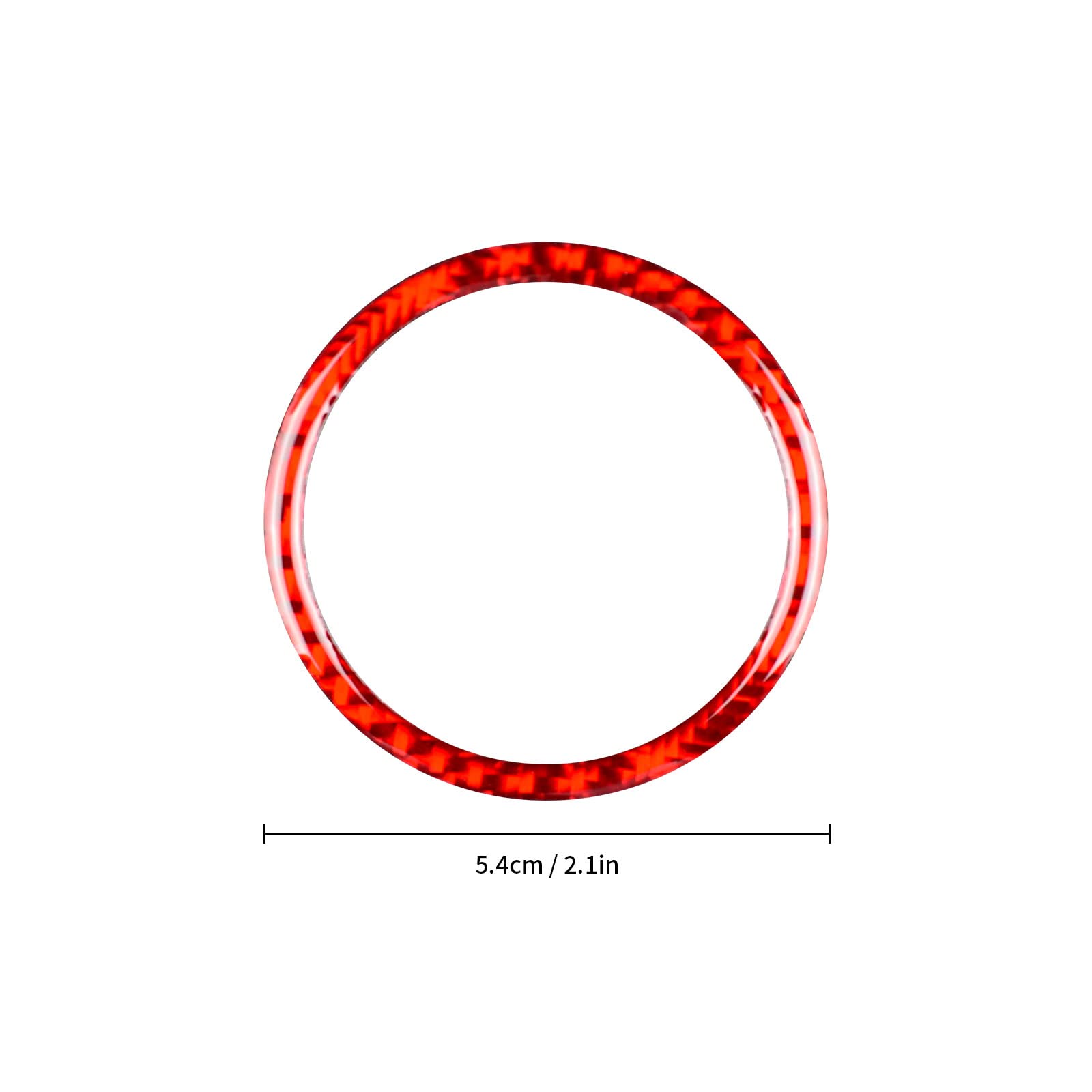Sortie D'Air Latérale Fibre Carbone Pour Mini Cooper R56 R55 R57 - Décoration Intérieure Rouge