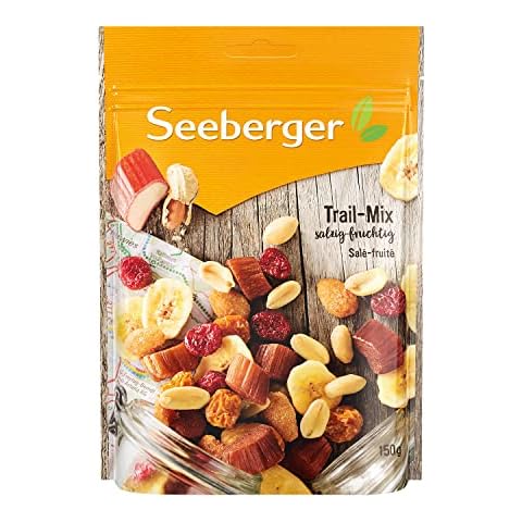 Seeberger Trail-Mix 5er Pack: Nuss-Frucht-Mischung aus gerösteten & gesalzenen Erdnüssen und Mandeln Cover