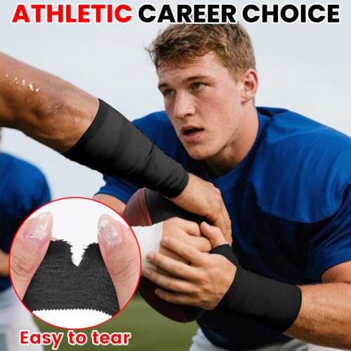 Image of NUITPY 24 Pack Athletic Tape, Black Sports Tape, Easy Tear Wrist Tape