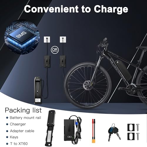 Bugarore Ebike Battery Pack Power 48V E Bike Battery 20Ah For 0-1500W Motors Electric Bicycle Lithium-Ion Battery For Adult Bicycle Voltage Equalization Chip& Safety Lock thumb #3