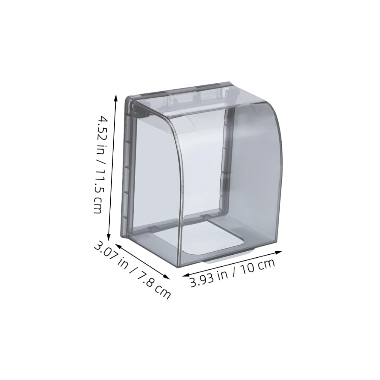 LIFKOME 2Pcs Electrical Outlet Cover Self Adhesive Socket Protection for Home and Bathroom Use Durable and Easy to Clean Transparent Design for Versatile Applications