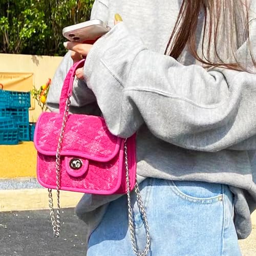 Bolso Crossbody para Mujer, Bolsa Rosa Pequeña miniatura 2