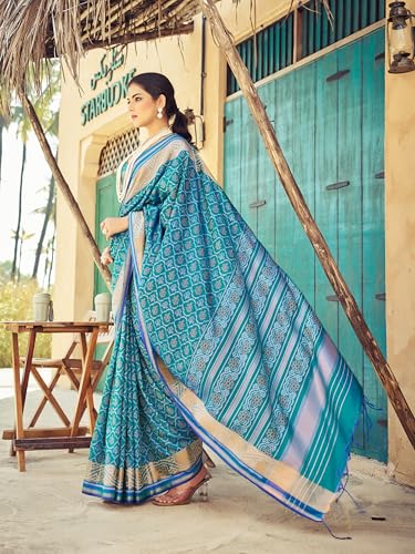 Image of SWORNOF Women's Kanjivaram Soft Silk Banarasi Sarees With Unstiched Blouse Piece