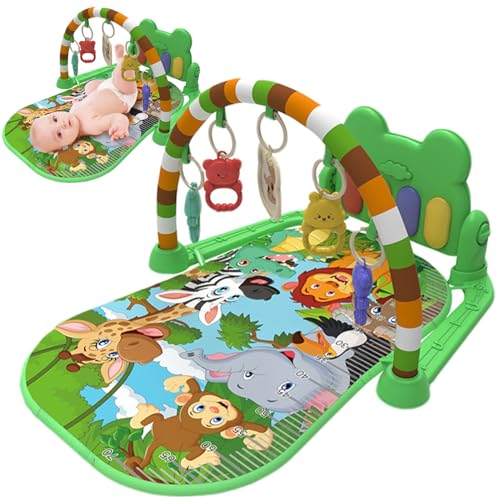 Tapis de jeu musical pour bébé 0-36 mois tapis rampant d'activité éducatif avec arche