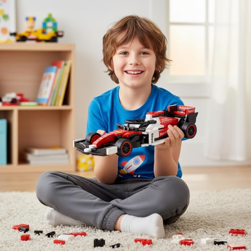 Apex Carbon-X F1 Car 238 Pcs Building Blocks Set Pack of 238 - Image 7