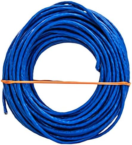 Woods 56918943 Category 6 Blue Cable 23 AWG, CMR, 4 Pairs