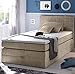 Produktbild Froschkönig24 Hawaii Boxspringbett 120x200cm Bett Komfortbett Einzelbett Kinderbett Sand, Ausführung:Variante 2