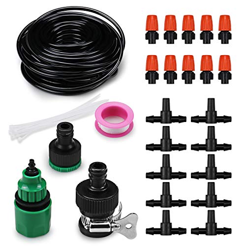 Lsnisni Multifunction Trampoline Sprinkler 65 FT Misting Cooling System Kit Waterpark Summer Game Toys Accessories for Kids and Adults in Patio Garden LawnSwimming Pool Irrigation Kit - Thumbnail 7