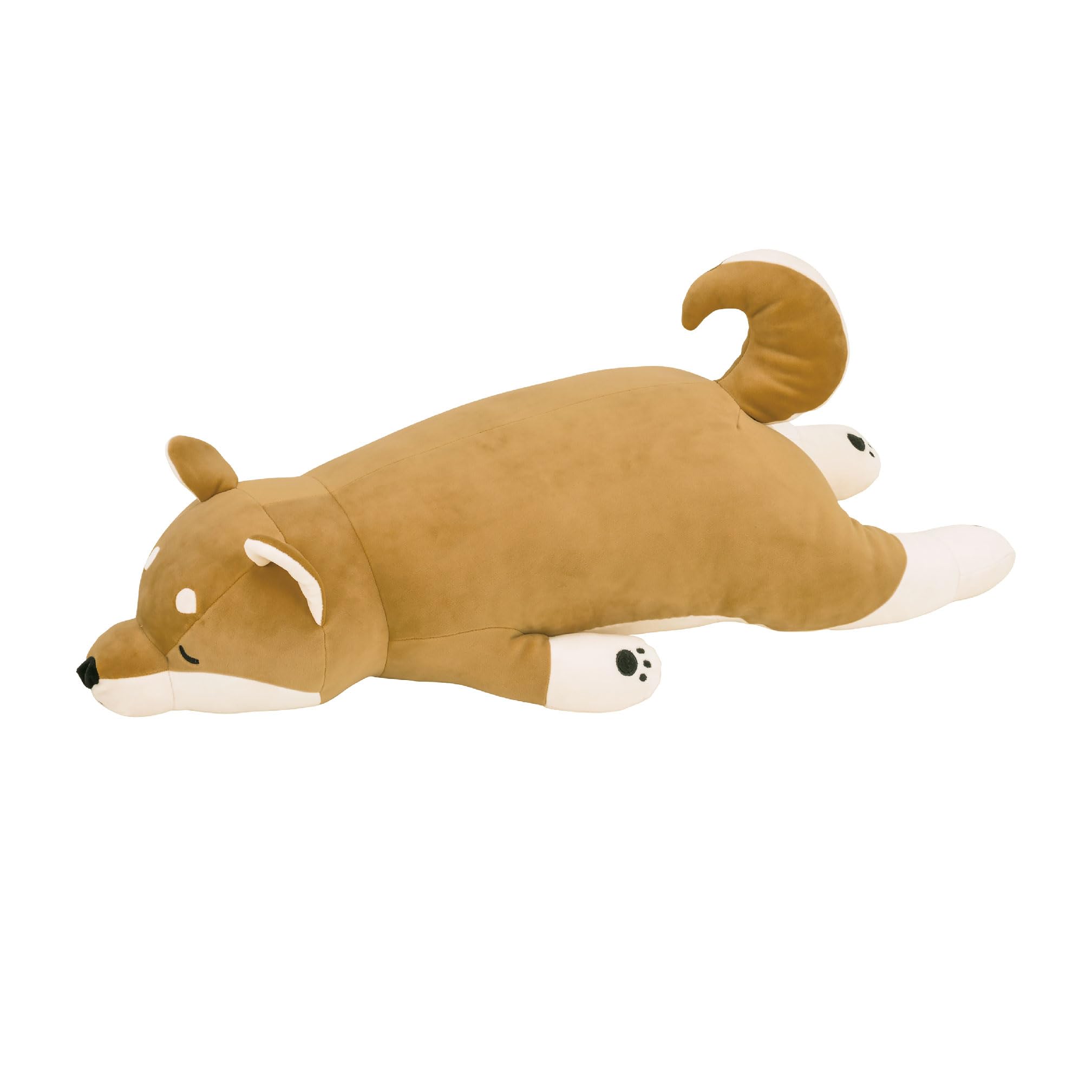 LIV HEART Comolife Cute Shiba Dog 'KOTARO' Soft & Comfortable Body Pillow, Size: M (Size: 55 x 24 x 13 cm)
