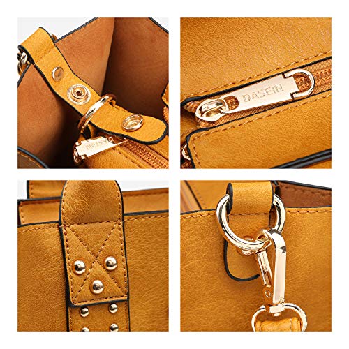 Image of Dasein Women's Designer Handbags Fashion Satchel Handbags Shoulder Bags Top Handle Work Bags w /Belt
