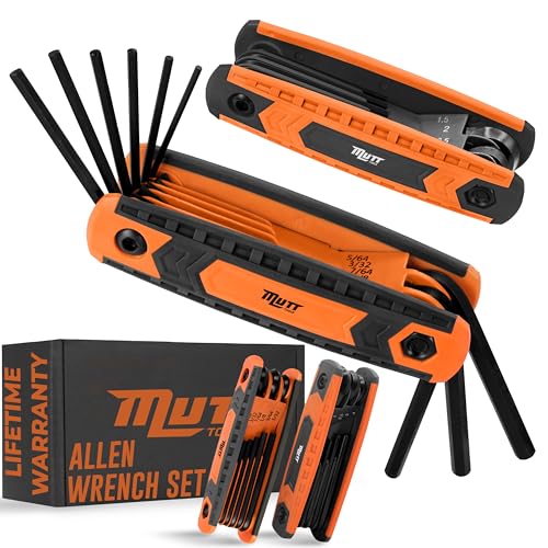 Mutt Tools 17pc Folding Allen Key Set - SAE...