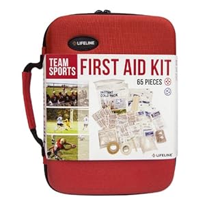 Lifeline Team Sport First Aid and Safety Kit, Stocked with Essential First aid Components for Emergencies Resulting from Outdoor and Team Sports Activities