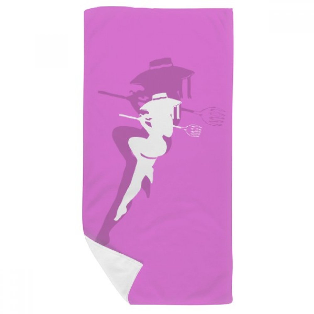 Serviette de bain douce multicolore Plump Jambes Longues Fille pour la toilette quotidienne