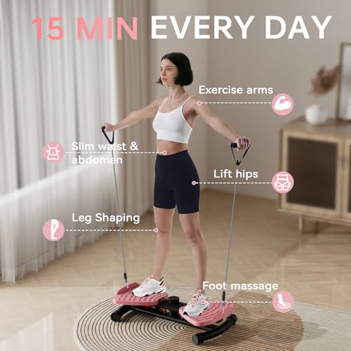 Image of (440 lbs Weight Capacity) Waist Twister, Waist Twister Machine Exercise Fitness Tool, Twist Machine for Slim Waist and Core, with Smart LED Digital Display, 20dB Ultra-Quiet for Women Men