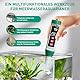 PH Messgerät Wasser, PH/TDS/EC/Salzgehalt/Thermometer 5 in 1 pH Wert Messgerät mit LCD-Display, Automatischer Temperatur Kompensations pH Tester, Hochpräziser Wassertester Ideal für Trinkwasser, Pool