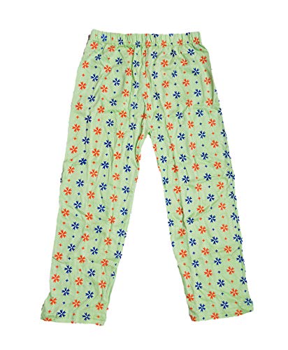 Image of IndiWeaves Regular Fit Pure Cotton Pajama Pants with All Over Print for Girls (Multicolor Designs)(Pack of 4)