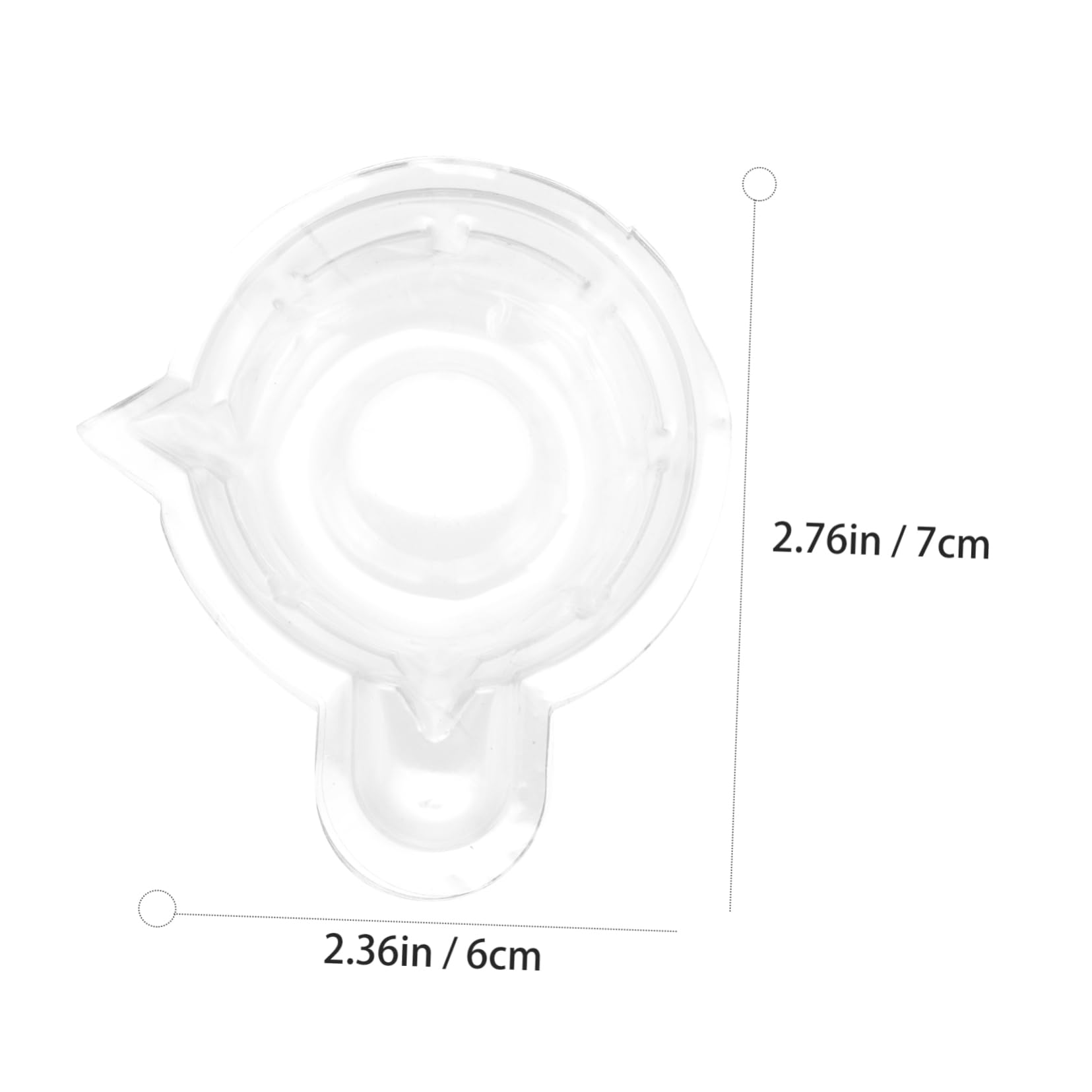 DEARMAMY 1000pcs Disposable Container with Handle Clear Plastic Liquid Sample Cups for Laboratory Testing and Safe and Practical Use