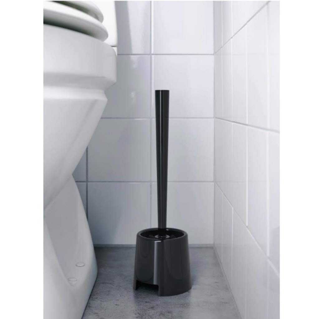 Set di spazzole per la Pulizia della Tazza del WC Domestico con Contenitore per Supporto, scopino per WC in plastica con Staffa, Strumento di Pulizia del Bagno Bianco per Una Facile igiene