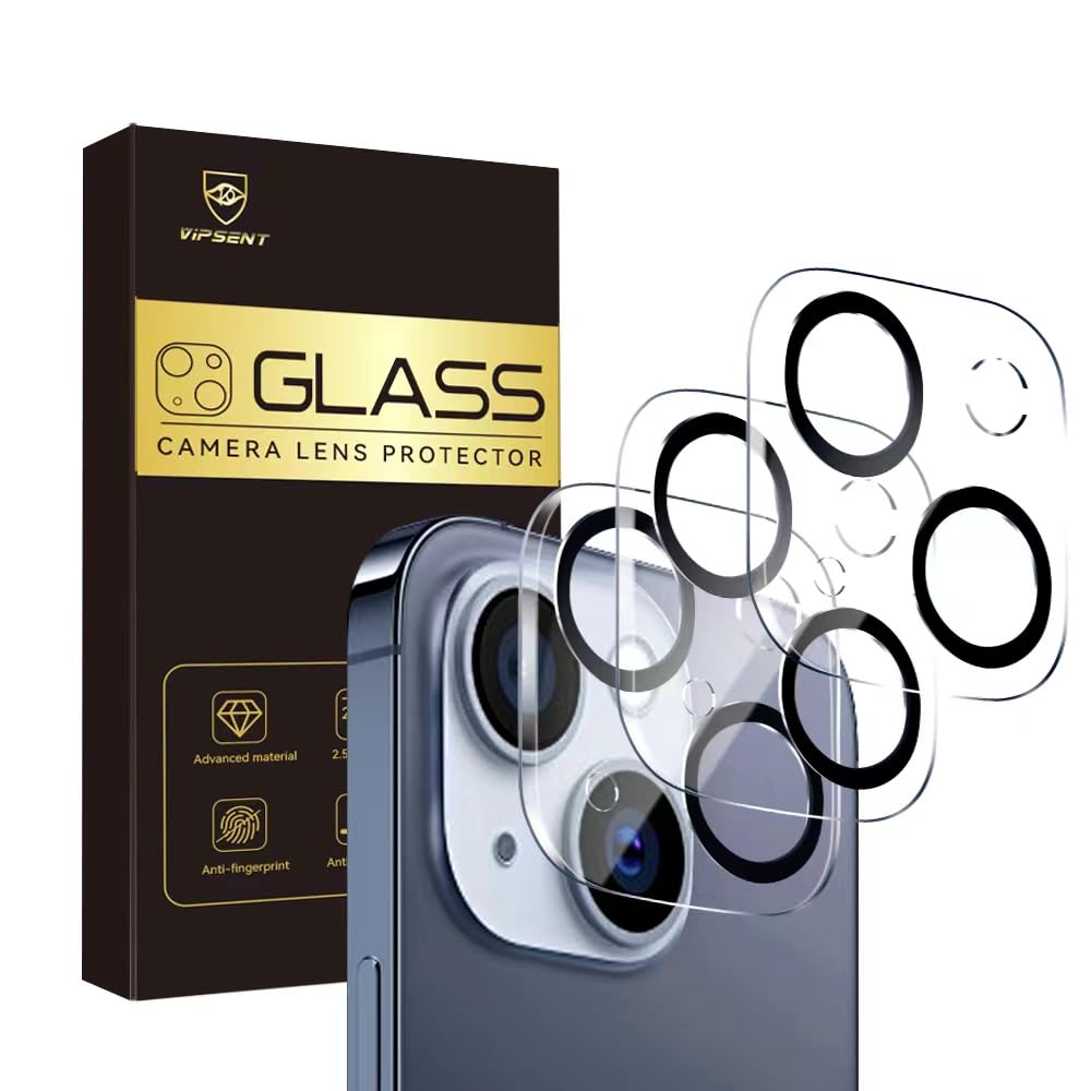 Camera Lens Protector for iPhone 13 6.1" / iPhone 13 Mini 5.4",9H Tempered Glass，Ultra HD, Scratch Resistance Easy to Install，Case Friendly，[Does not