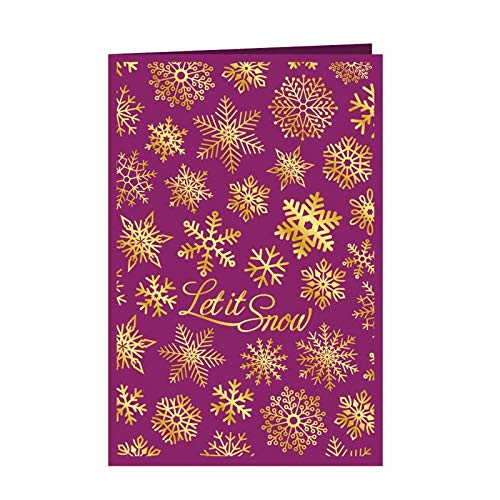 Jianan Hot Foil Plate Let It Snow Different Snowflake Doodle Cover For DIY Craft Paper Card Scrapbooking Making Foil Project 2020