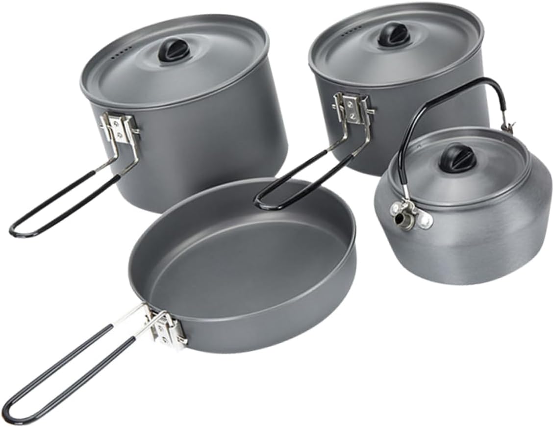 OUNONA 1セットアウトドア用調理器具 人用ポータブル炊具 野外キャンプ用