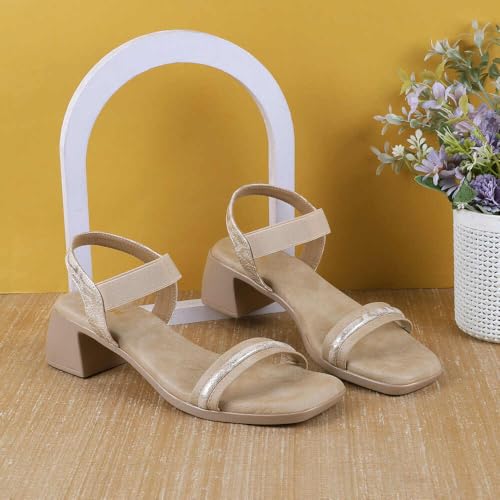 Image of Mochi Women Chic Casual Mid-Heel Sandals