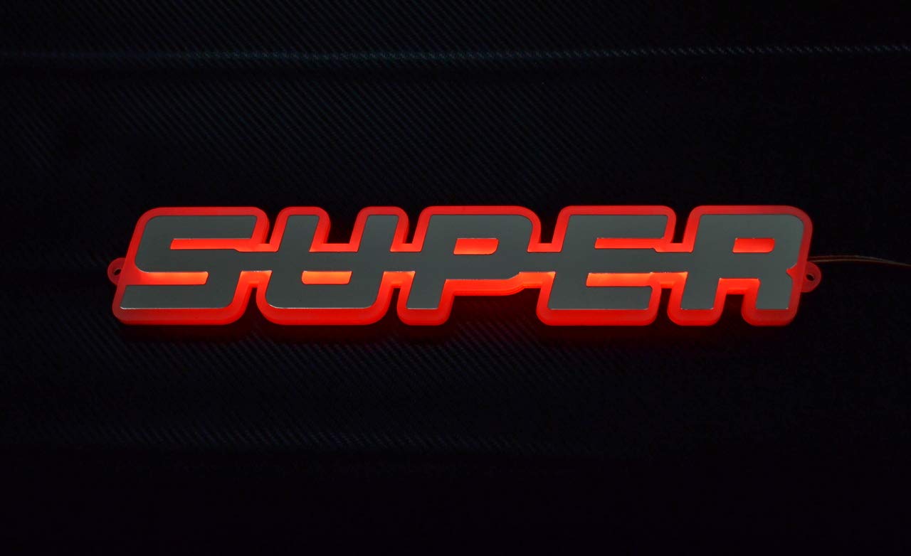 24/7Auto 24V zewnętrzny znak LED SUPER do wszystkich ciężarówek serii Scania (czerwony)