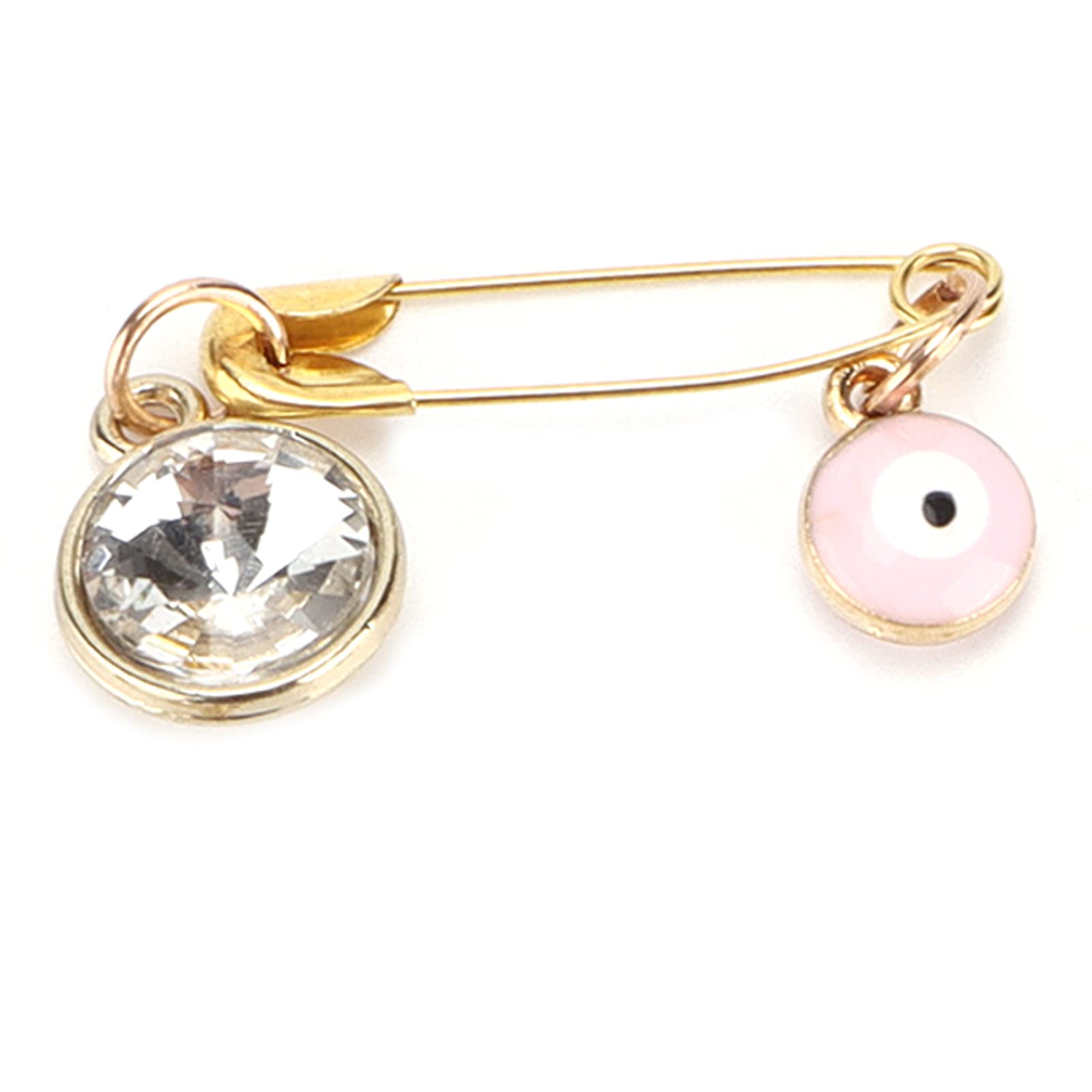 5Pcs Evil Eye Pin, Evil Eye Brooch Pins for Good Luck Success and Protection Turkish Hand Stroller Pin Safety Decorative Pins - Image 4