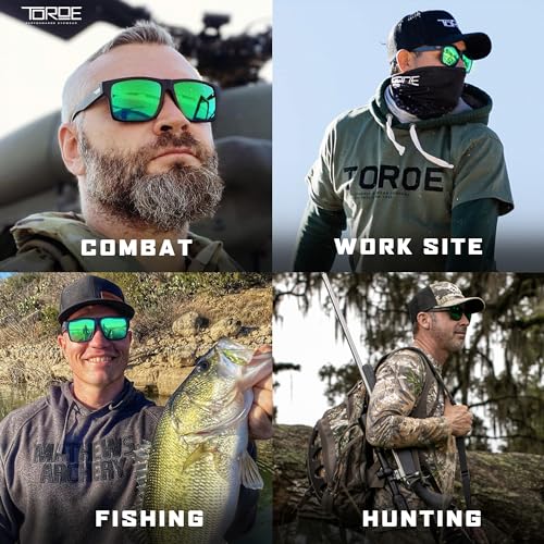 Image of TOROE Eyewear Matte Black RANGE XL Frame Sunglasses Light Weight TR90 Frame, Polarized Polycarbonate Lens