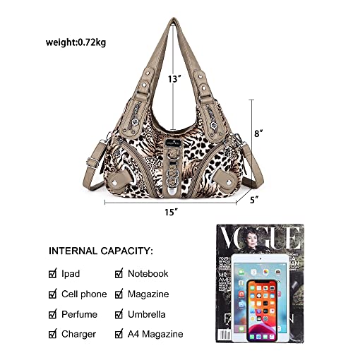 Image of Angelkiss Hobo Purses and handbags for Women Satchel Handbag Women Purses Large Daily Shoulder Bags