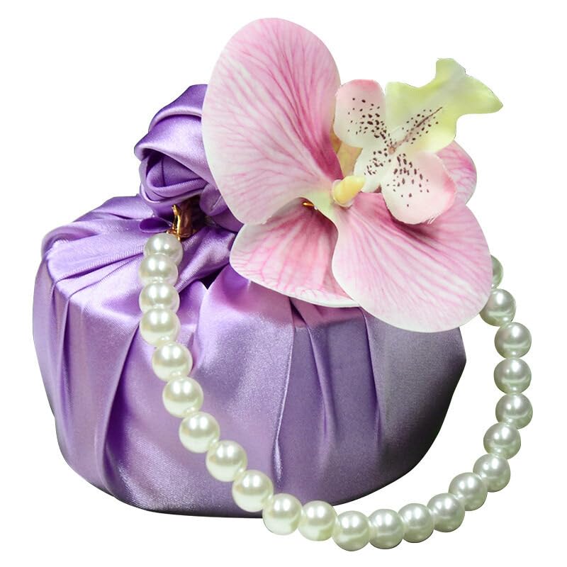 TUPWELY 10PCS 8CM Orchid Petals Artificial Orchid Flower Heads Silk Phalaenopsis Fake Butterfly Orchid Heads for DIY Craft Home Wedding Party Decorations(dark purple) - Image 3