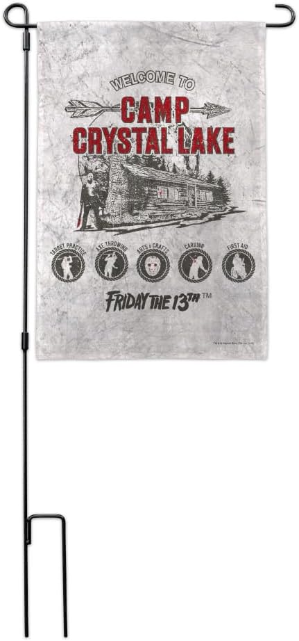 Friday the 13th Camp Crysal Lake Garden Yard Flag