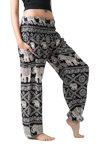 B BANGKOK PANTS Harem Pants Women Yoga Boho Clothes with Pockets2