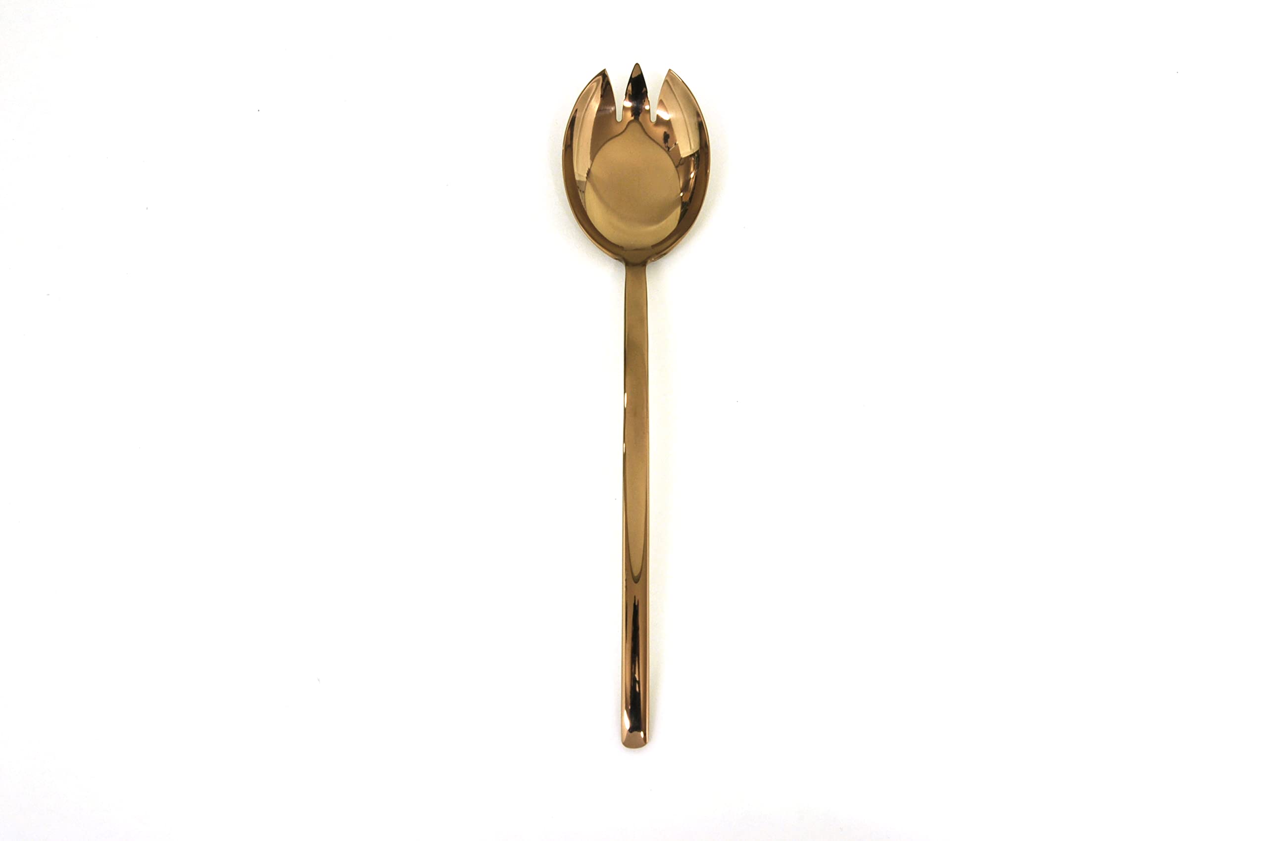 MEPRAAZC10901123 Serving Salad Fork Due Bronzo, 18/10 Stainless Steel Coated with PVD Titanium, Copper
