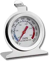Termômetro Para Forno Analógico com Medição Precisa em Aço Inox Temperatura de 50°C até 300°C Culinário Cozinha
