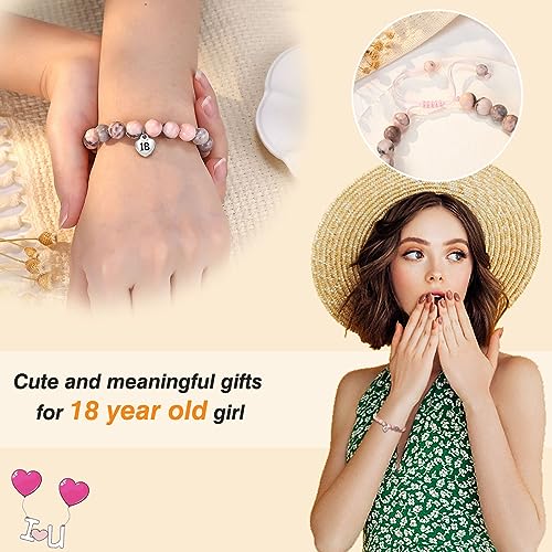 8-21 Year Old Girl Birthday Gifts Sweet Number Heart Bracelet for Daughter/Granddaughter/Niece/Friends2