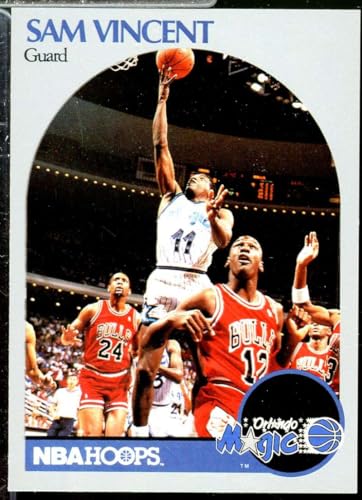 Sam Vincent/(Shows Michael Jordan) Card 1990-91 Hoops 223A