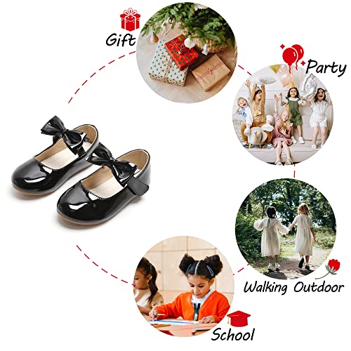 Toddler Flower Girl Dress Shoes - Little Girl Ballet Flats for Wedding Party4