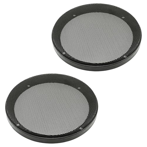 Accessoire Audio DIY HQ-Power 8 Pouces (20,3 Cm) - Métal Noir Avec