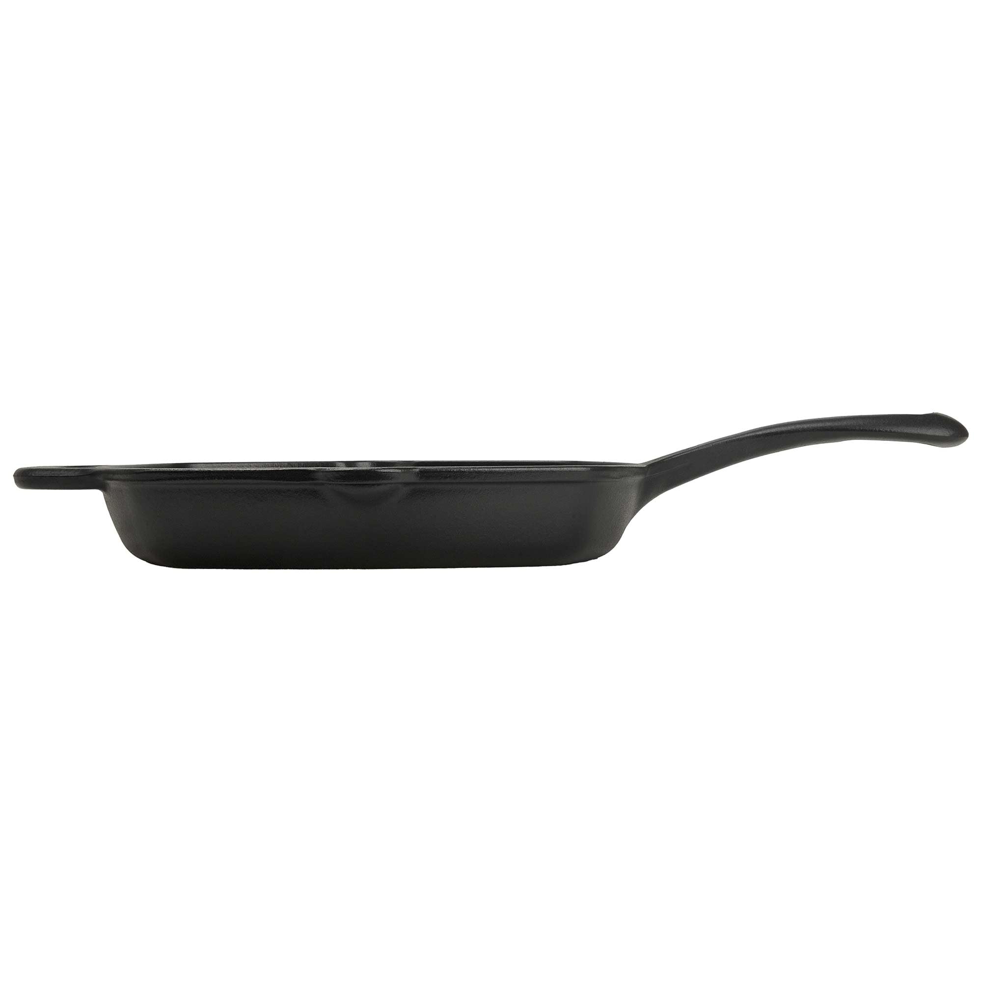 VICTORIA Padella Bistecchiera in Ghisa Smaltata Induzione da 25x25 cm, Adatta per, Fuoco, Barbecue, Forno, Vetroceramica e Gas, Cast Iron Skillet Senza Sostanze Tossiche, Senza PTFE e PFOA