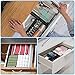 Desk Drawer Organizer, Black Metal Mesh Drawer Organizer Tray 3 Compartment, 3 in 1 Desk Organizer Storage Basket,Multi-use Large Storage Organizer Tray Set for Office School Home Supplies,3 Pack